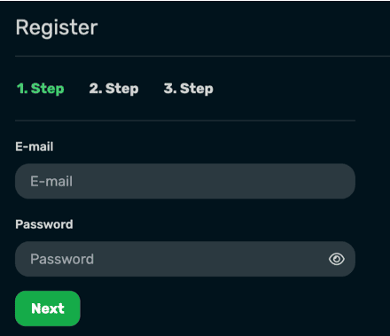 Registration at Grandz Bet casino